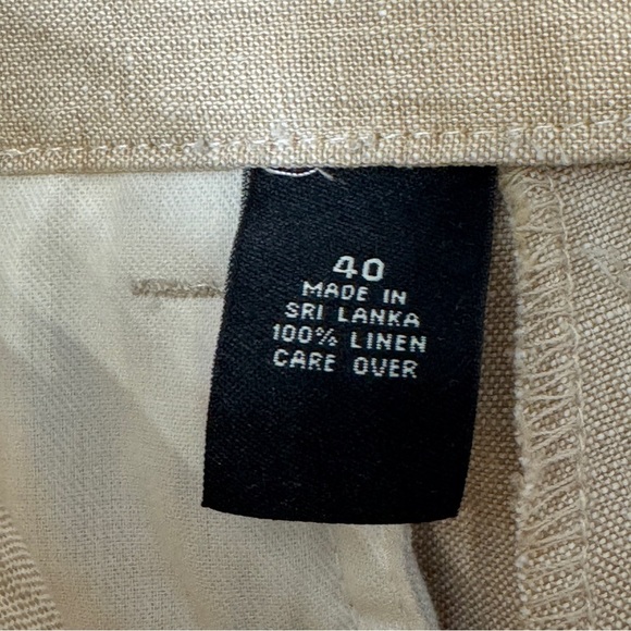 Jos. A. Bank 100% Linen Shorts – Men’s 40 Beige Pleated Summer - Picture 4 of 7